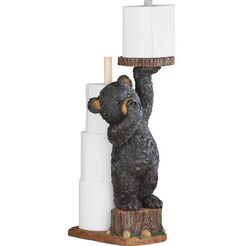 Bear cub toilet paper holder