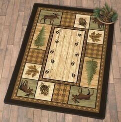 Moose lodge retreat area rug